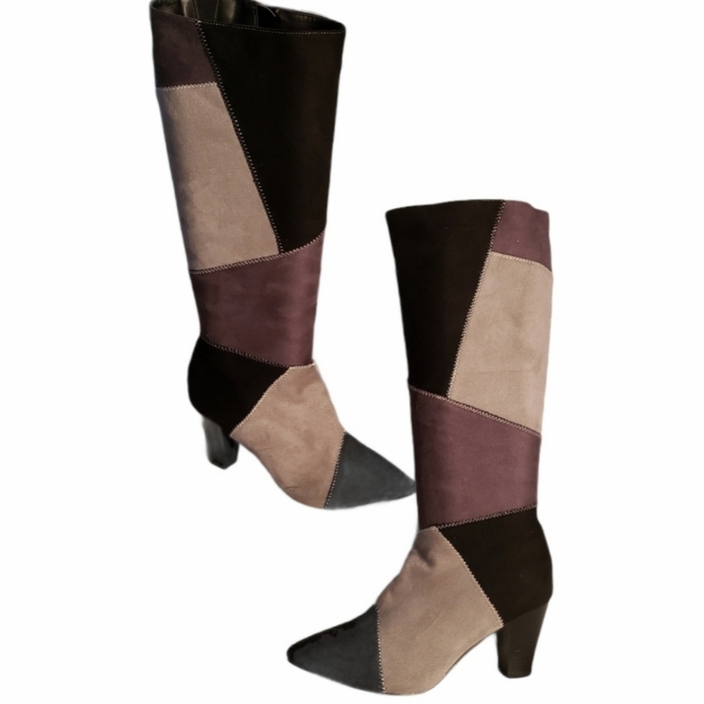 Patchwork boots